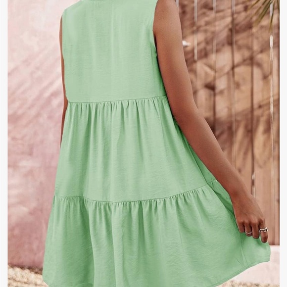 WOMEN’S MINI DRESS SZ SMALL NEW IN BAG. GREEN DRESS #287 - Picture 3 of 4